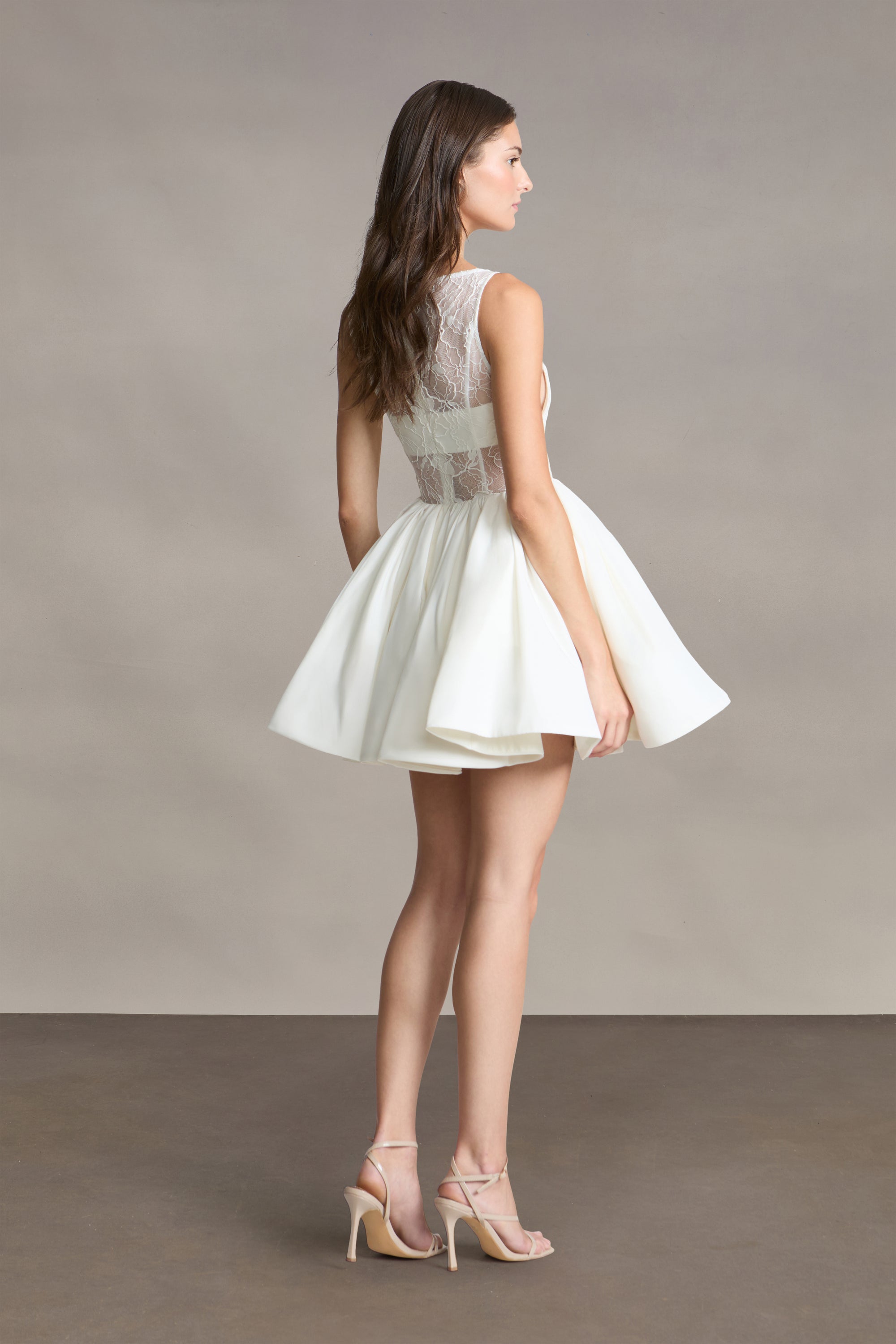Lainey Boat Neck Mini Dress