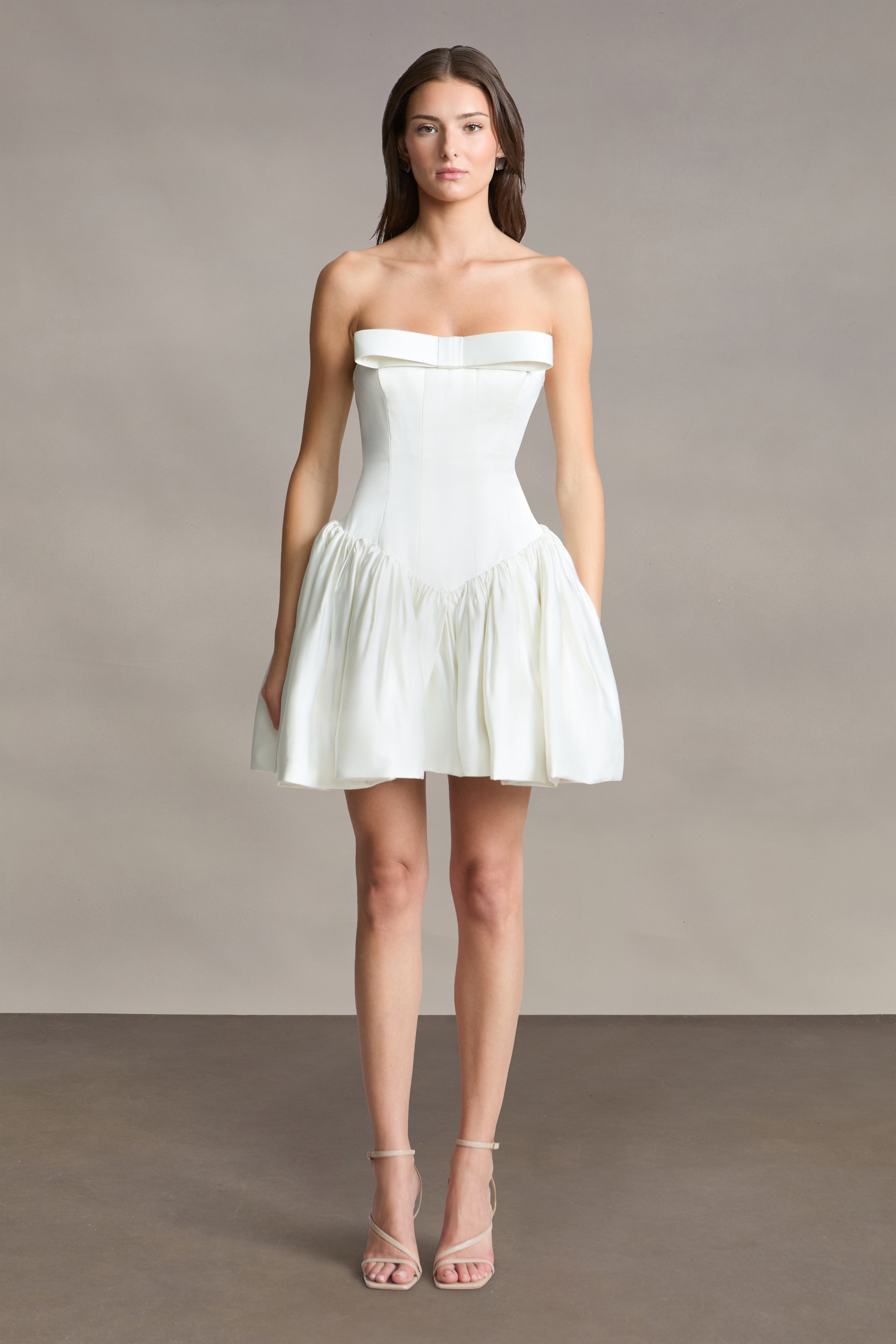 amur white dress Mirelle Bow Dress