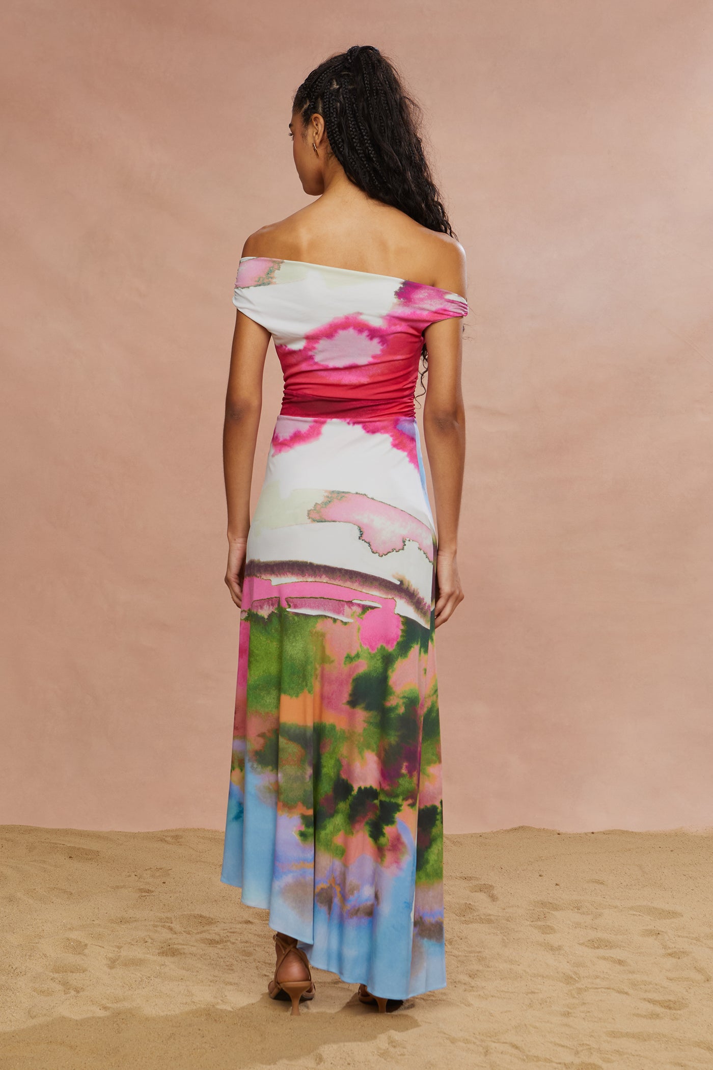 Ella Printed Jersey Dress