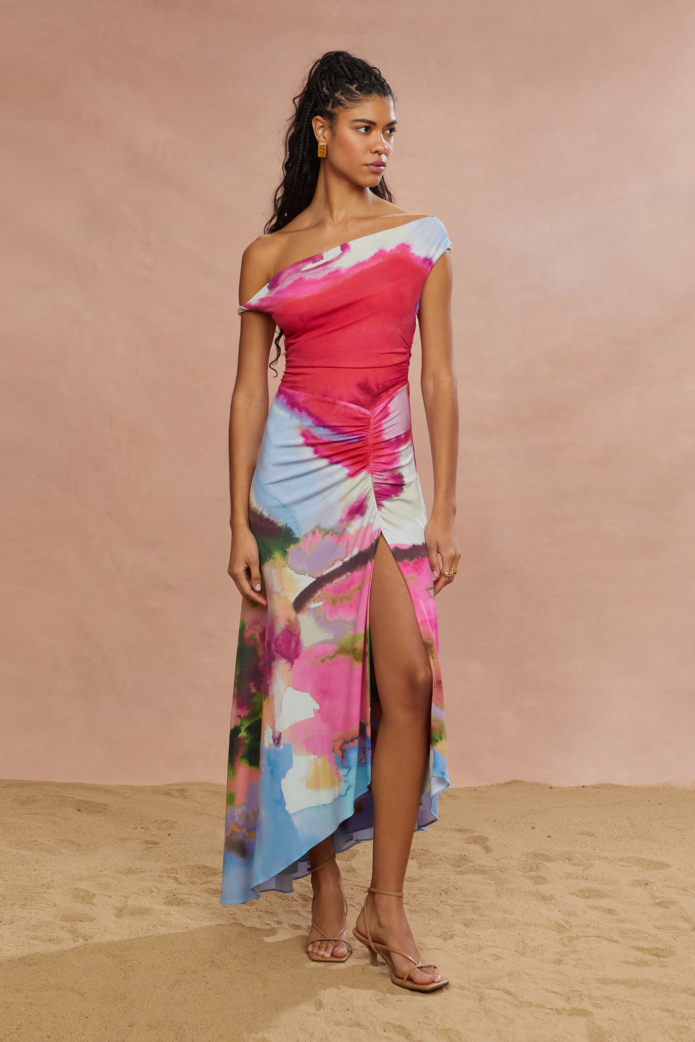 Ella Printed Jersey Dress