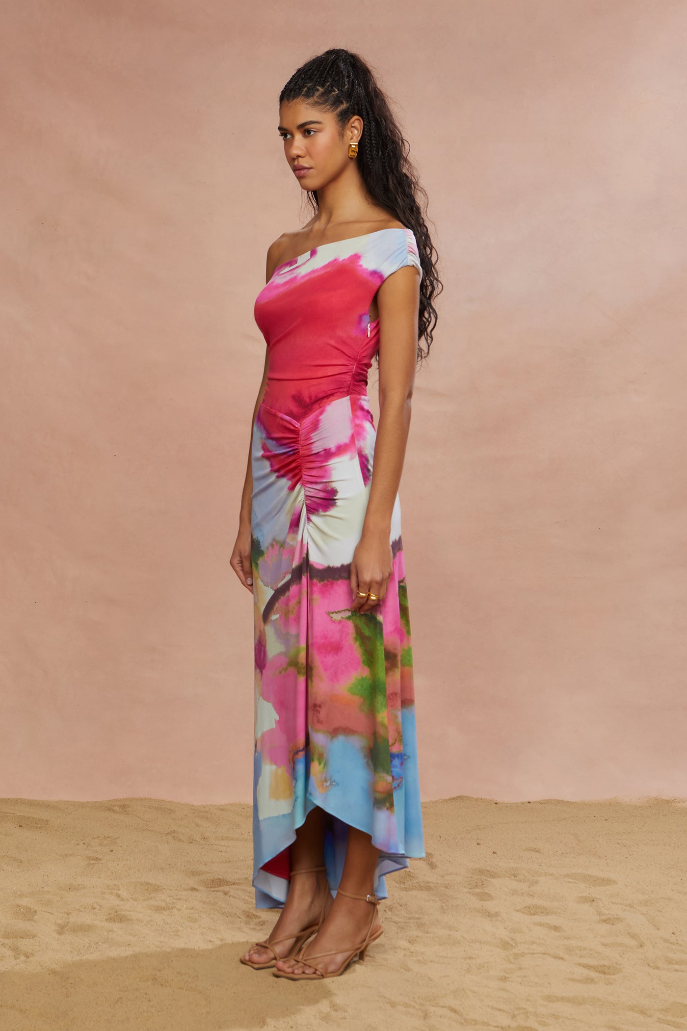Ella Printed Jersey Dress