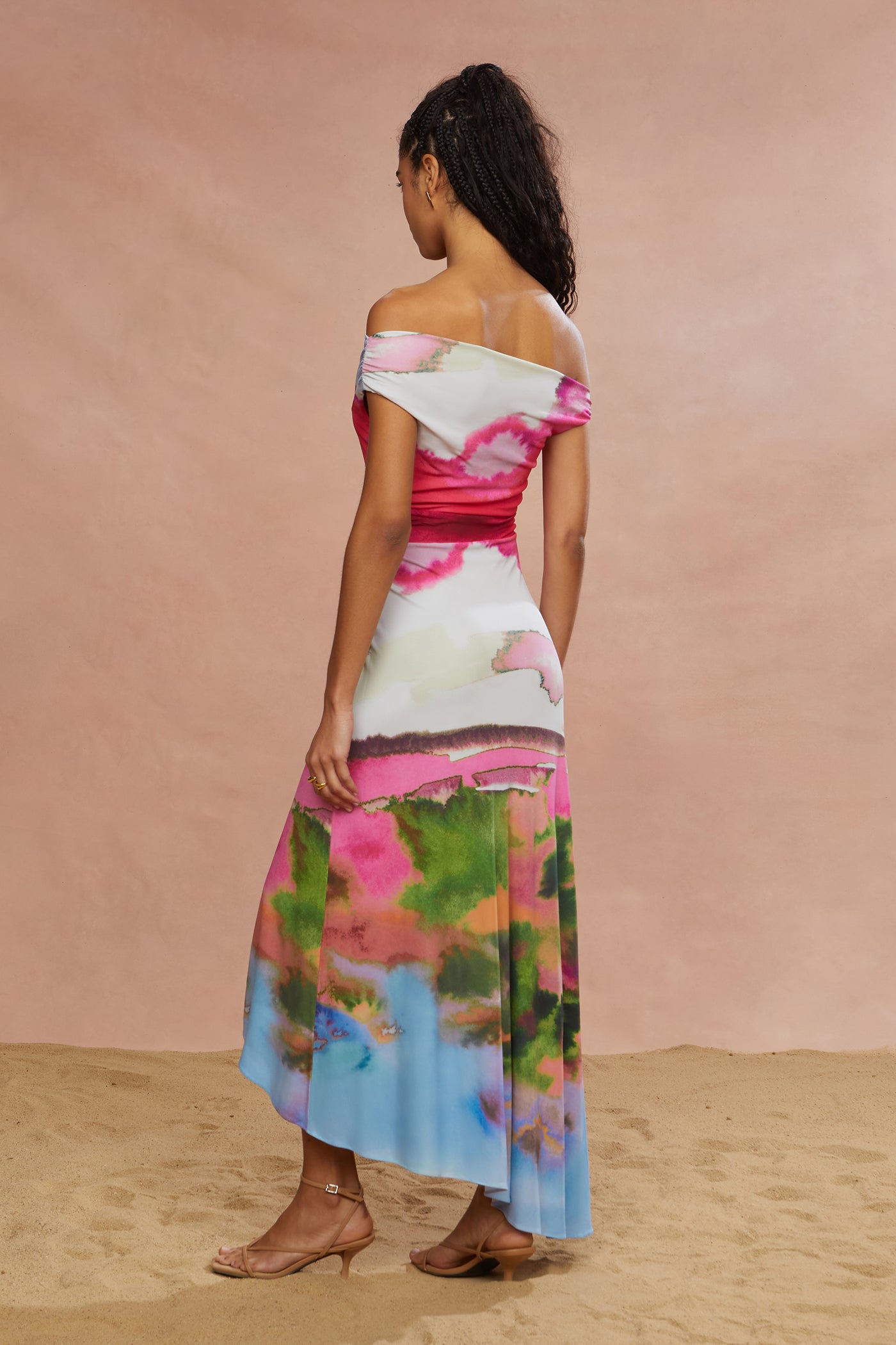 Ella Printed Jersey Dress