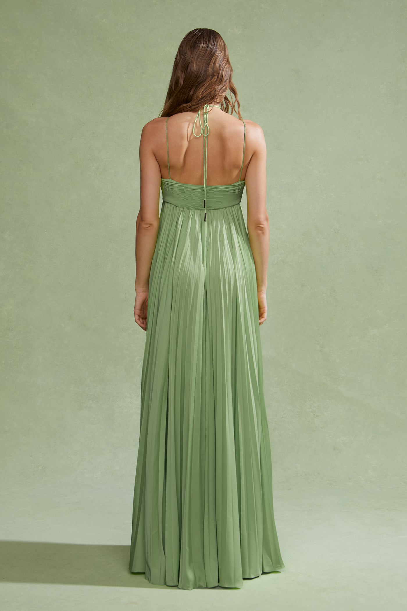 River Pleated Gown