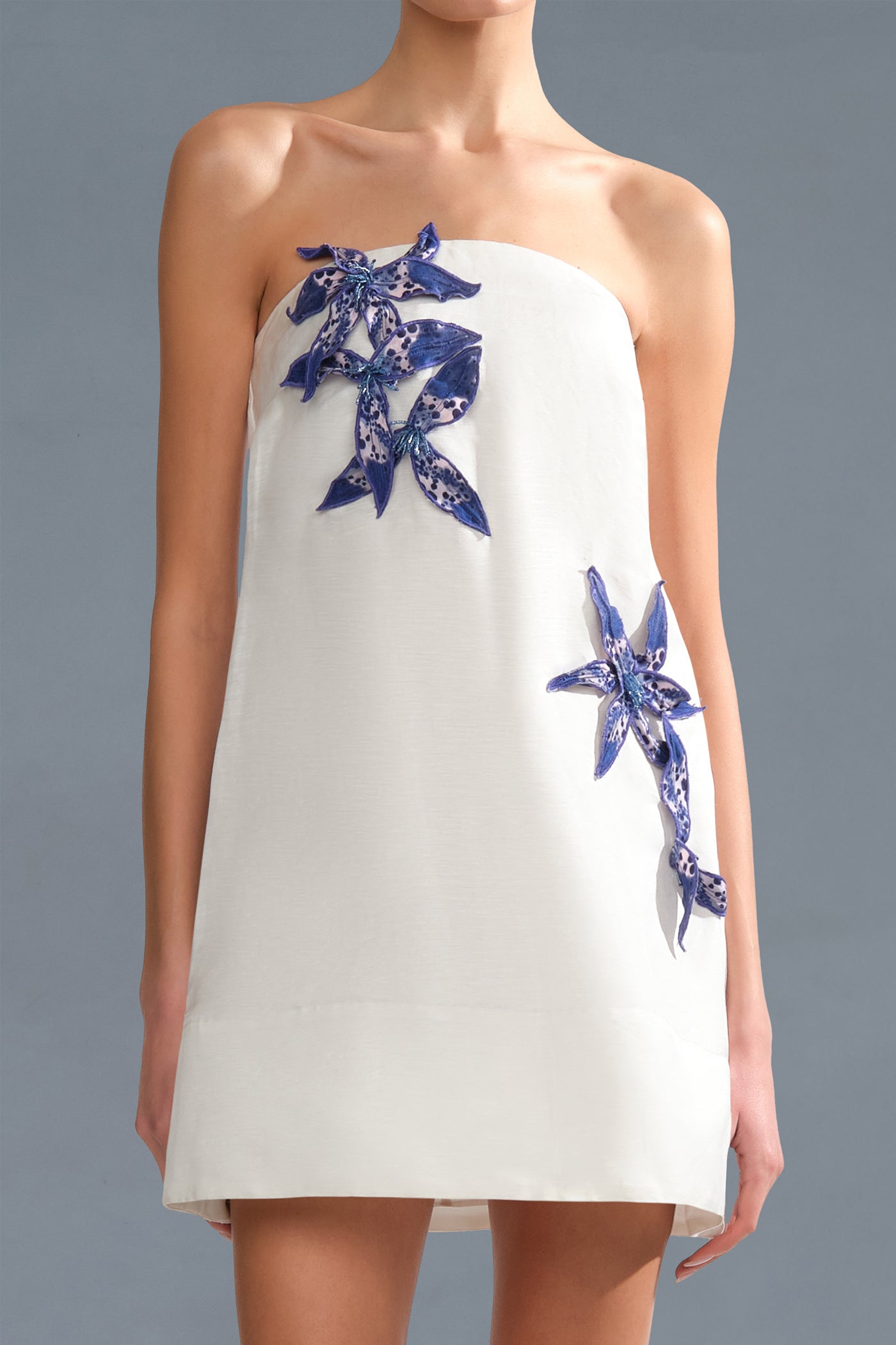 Azara Strapless Mini Ivory / 0 Azara Strapless Mini Ivory / 0