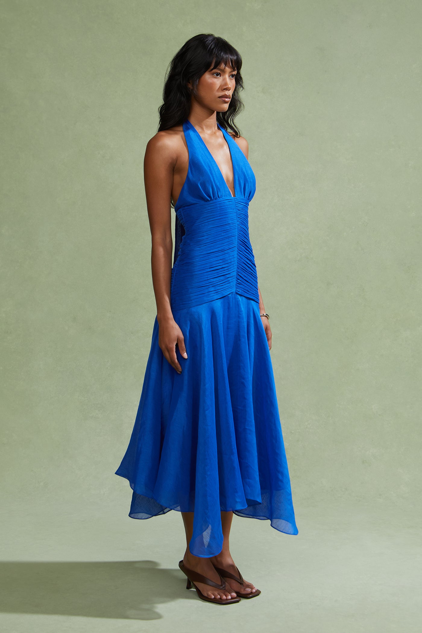 blue halter dress Lirielle Halter Dress Cobalt / 12