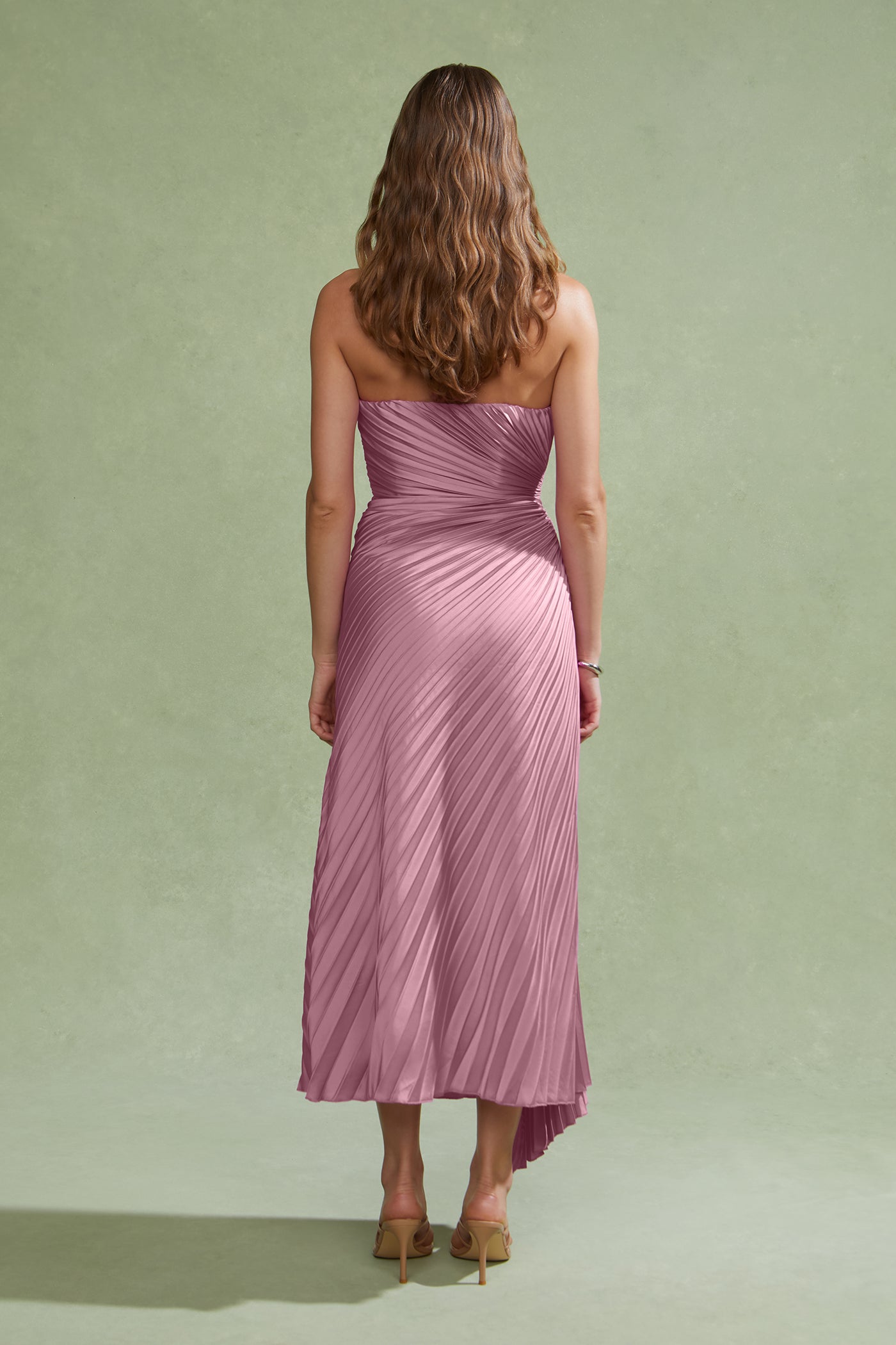amur pink cleopatra pleated dress Amazon.com: AMUR Women's Ionea Pleated Gown, Nectar, 0 : Clothing, Shoes & Jewelry