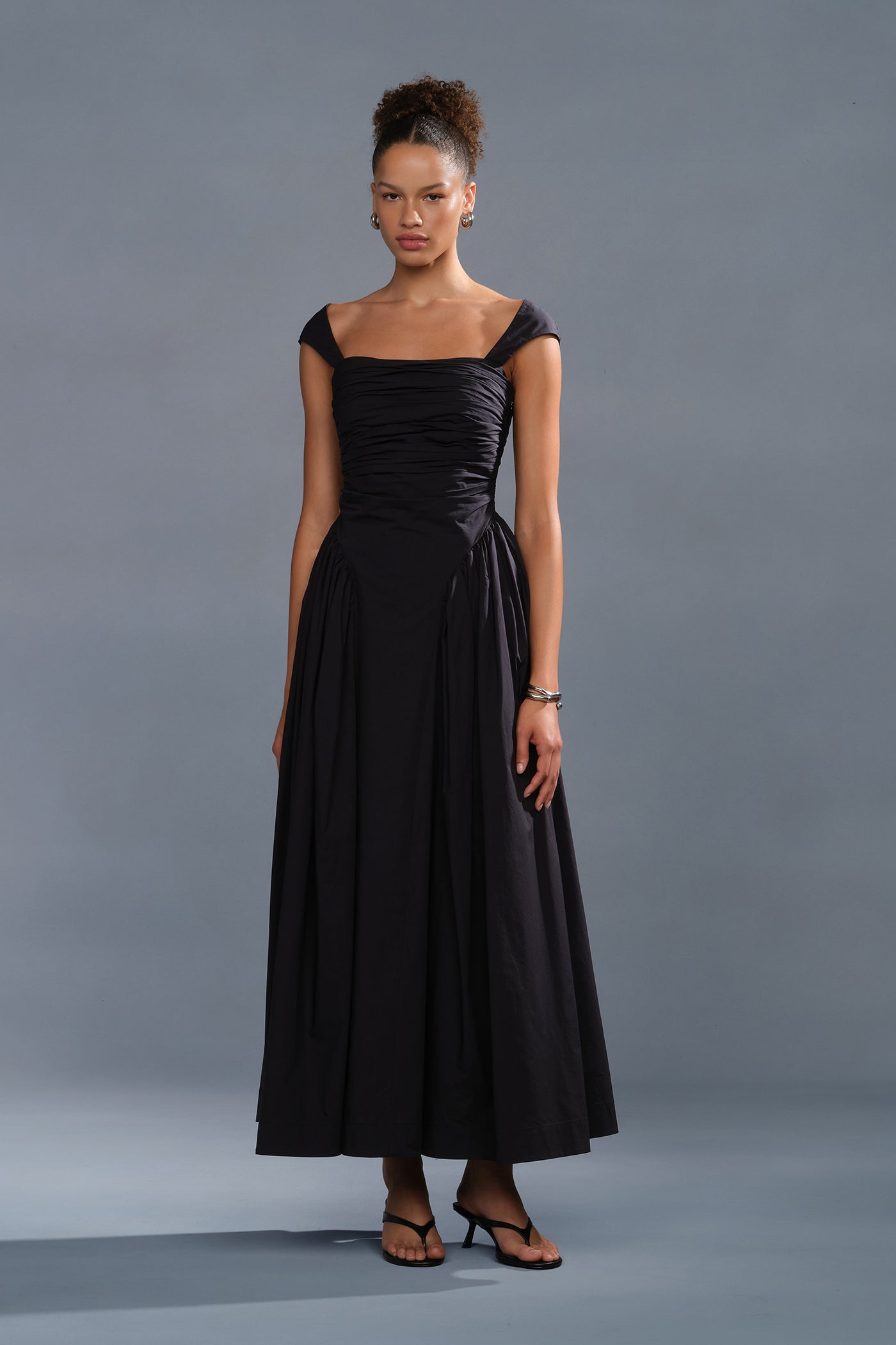 Galilea Ruched Dress Black / 6 Galilea Ruched Dress Black / 6