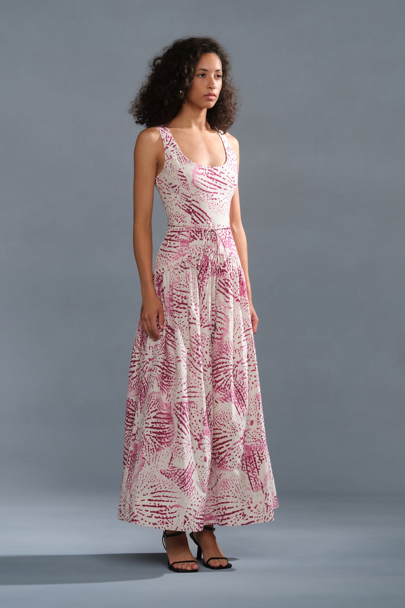 strapless open back dress Salome Drop Waist Dress – AMUR