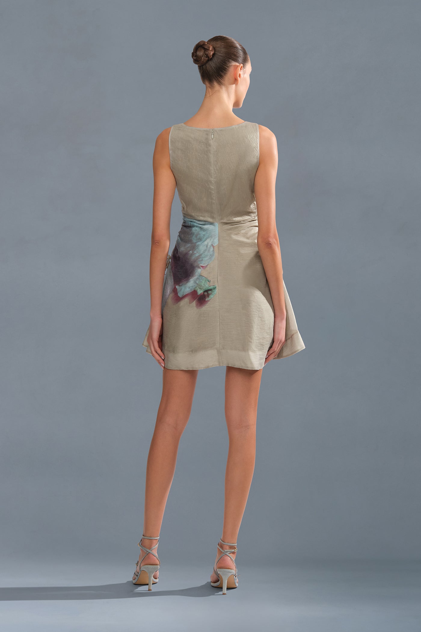 Waverlyn Ruched Mini Dress Sage Orchid / 2