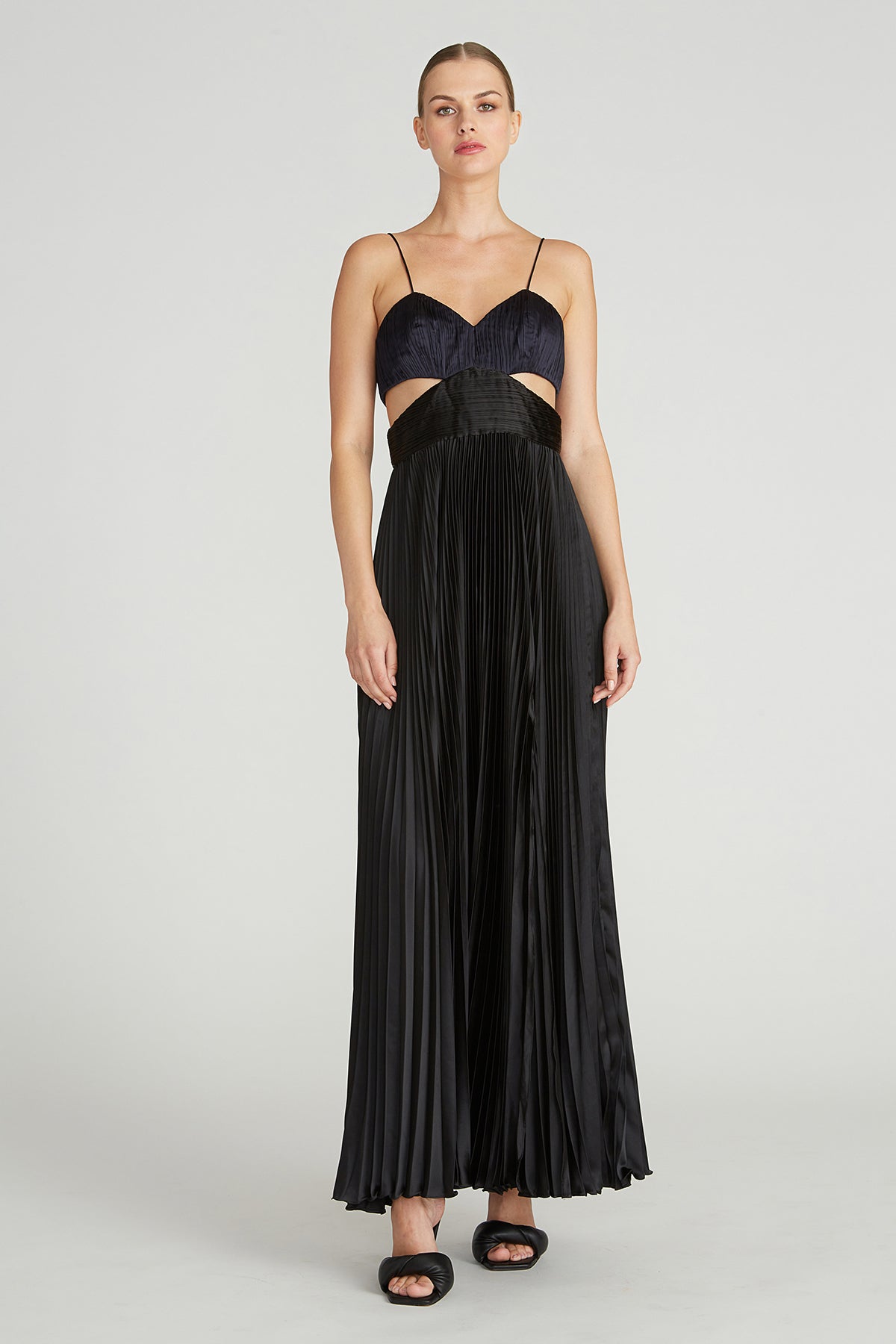 AMUR - Elodie Gown - Navy Black