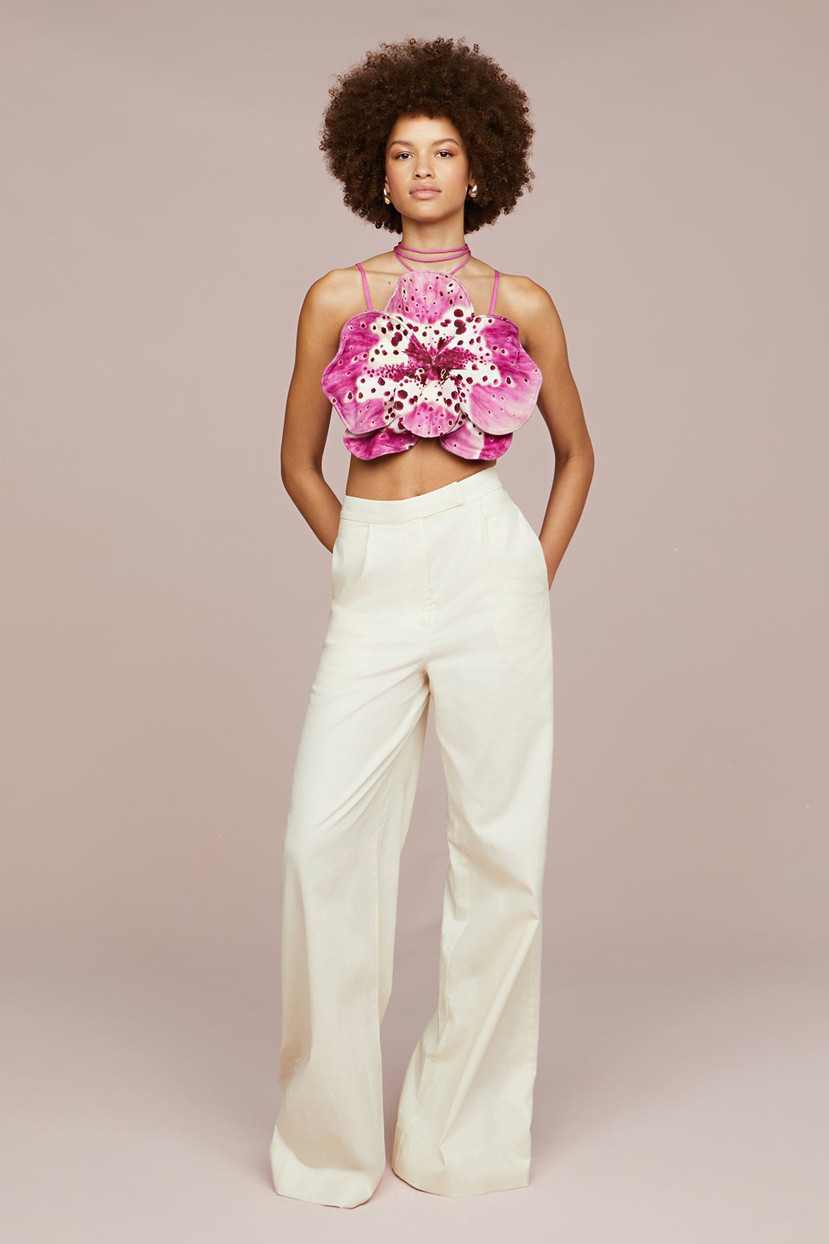 Maisie 3D Orchid Top