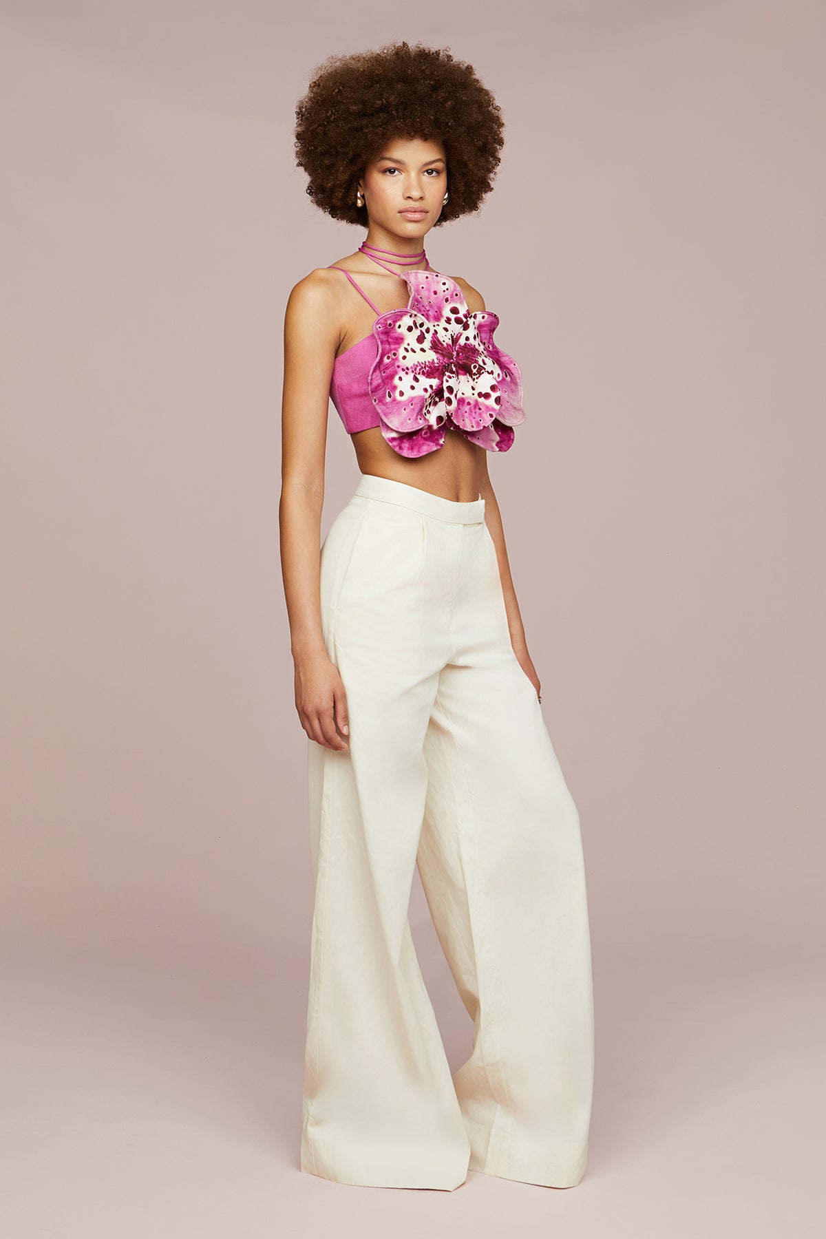 Maisie 3D Orchid Top