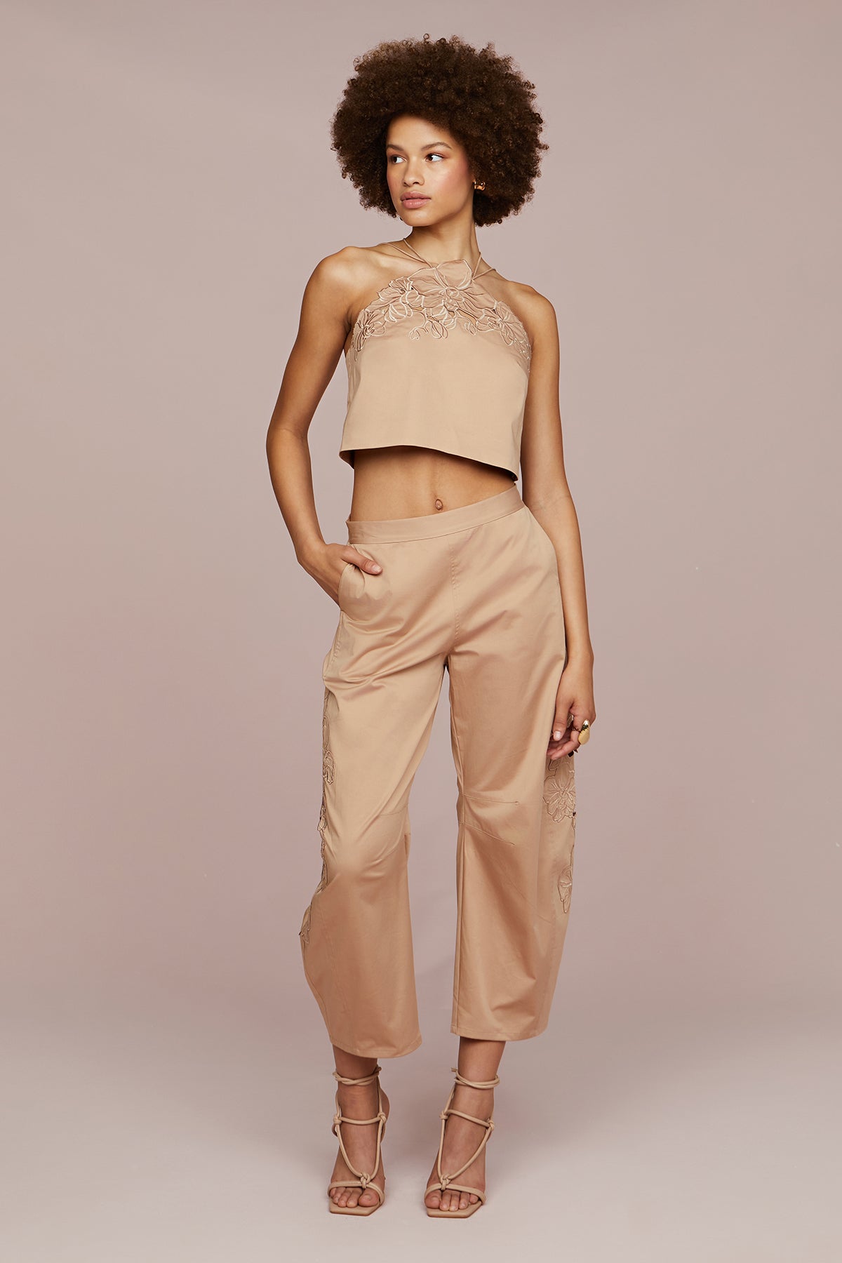 Bliss Laser Cut Floral Top