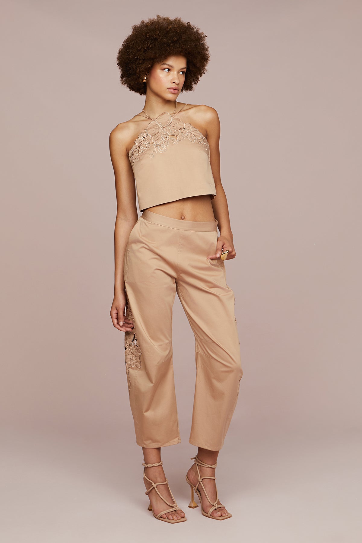 Bliss Laser Cut Floral Top