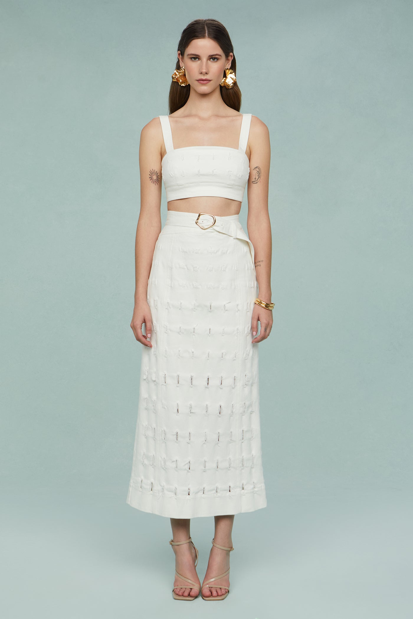 Gabi Textured Twill Top