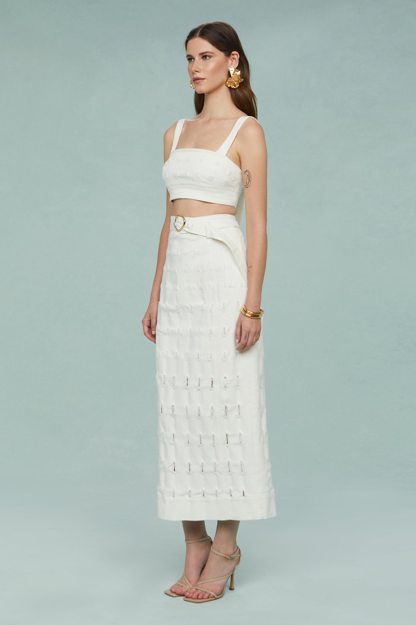 Gabi Textured Twill Top