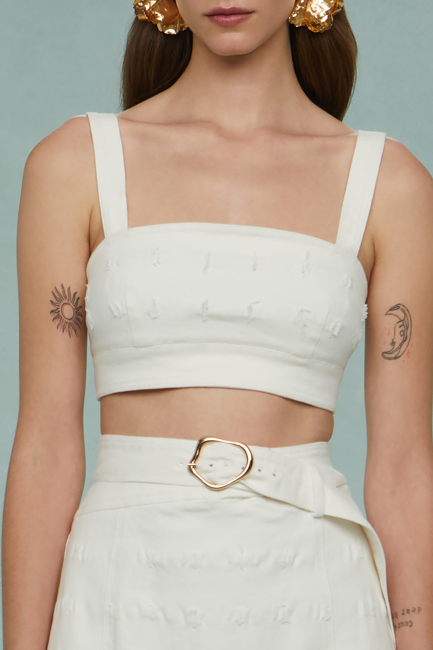 Gabi Textured Twill Top