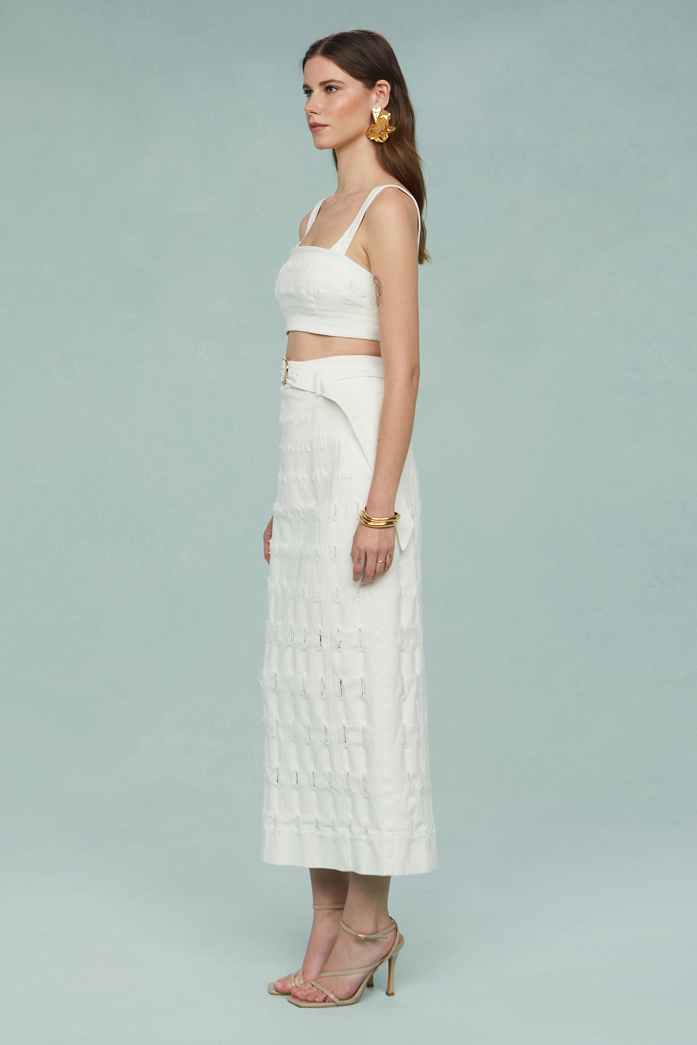 Gabi Textured Twill Top