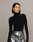 Jil Midi Leather Skirt