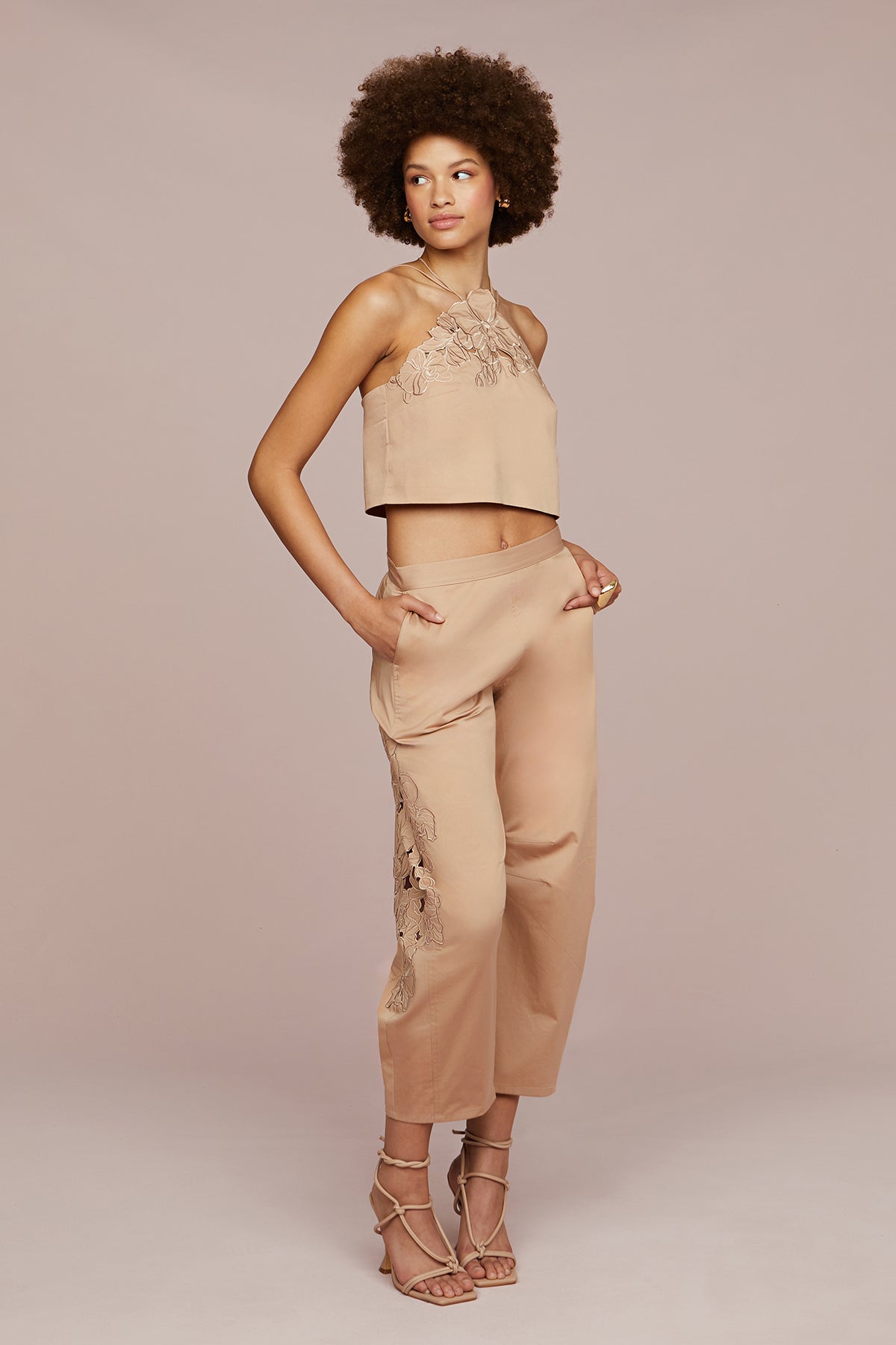Blissett Laser Cut Floral Pant
