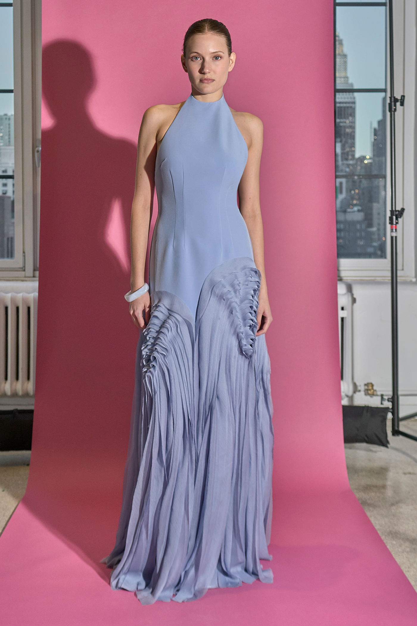 pleated dress fashion Elani Gown – AMUR Color:Black/Machiatto Plus Size Dress for durable and suitable for Cocktail dresses