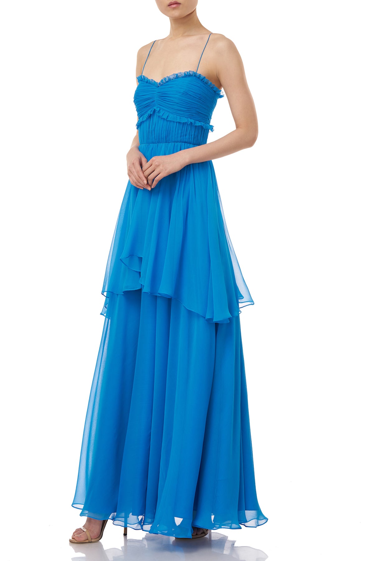 kiko silk maxi dress XXL / LYON Order up if between sizes Kiko Dress
