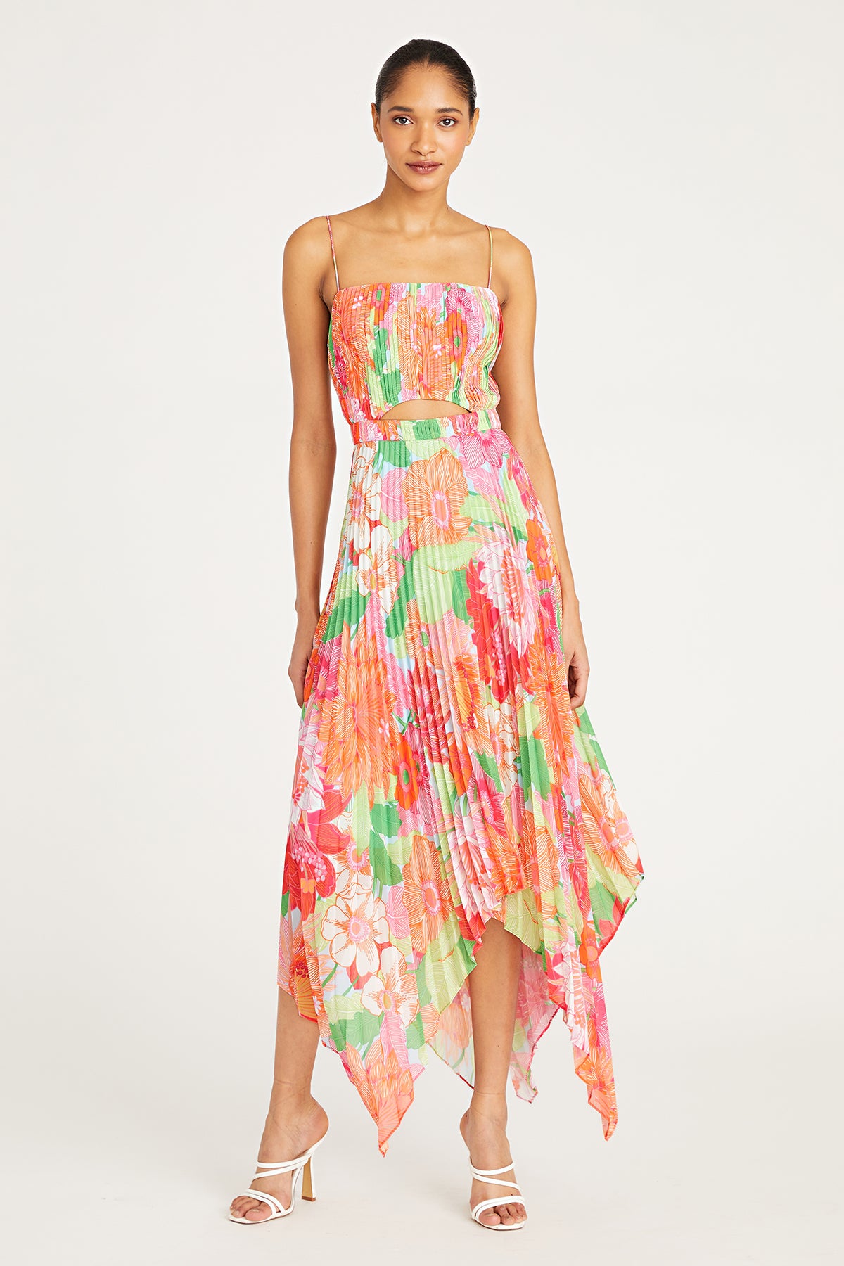 amur floral asymmetrical midi dress Ever Maxi Dress