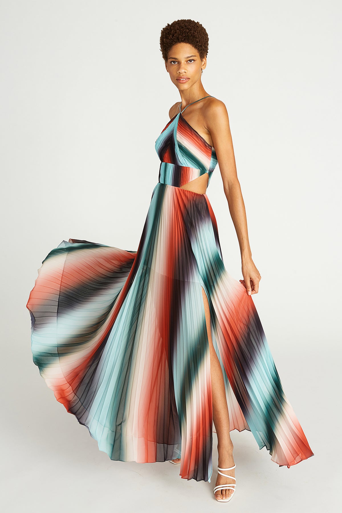 amur-2 - Janet Gown - Auburn Vintage Stripe amur-2 - Janet Gown - Auburn Vintage Stripe