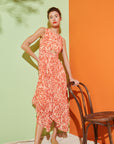 Zene Pleated Dress
