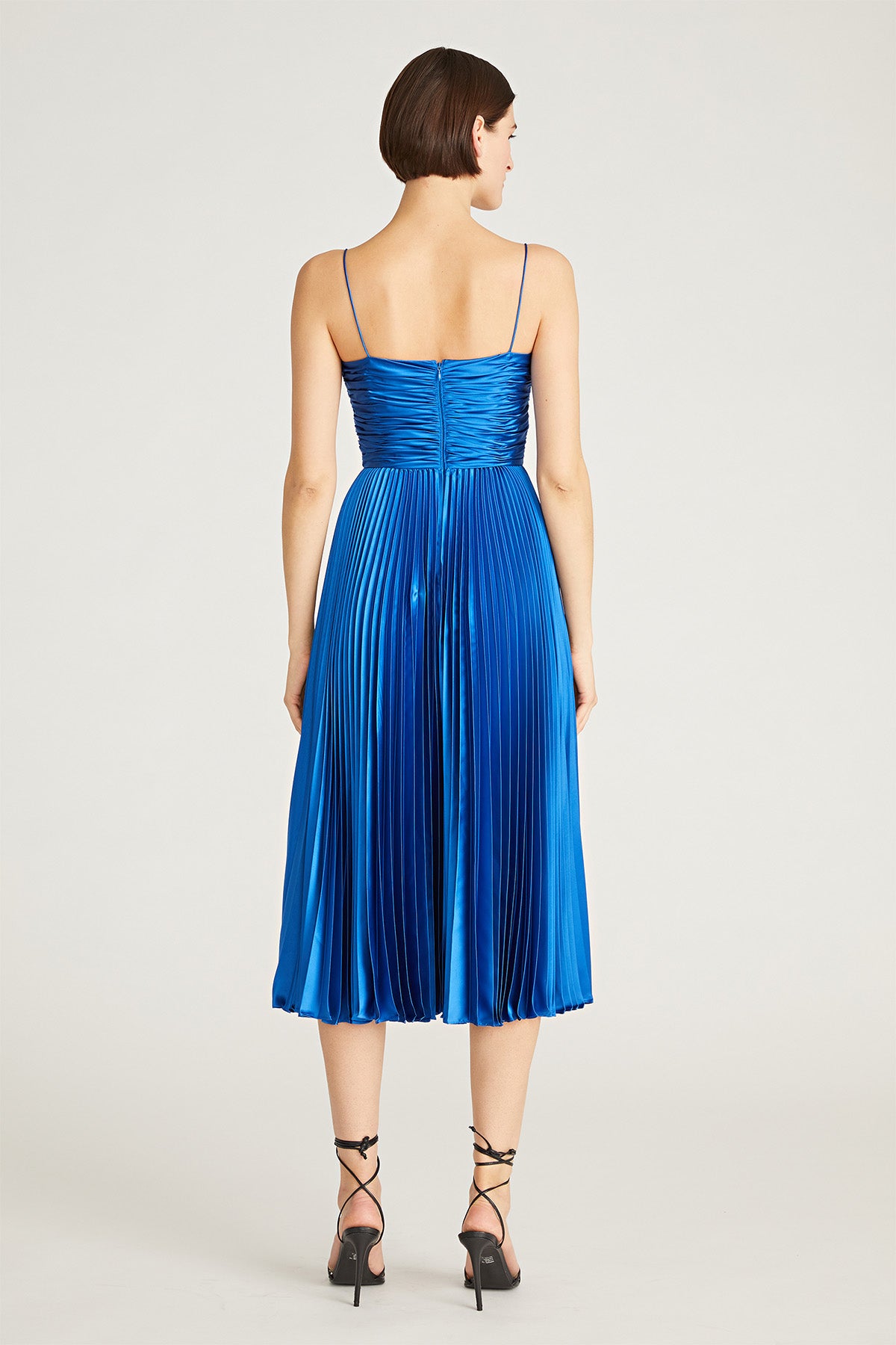 amur blue pleated dress Fiora Pleated Dress