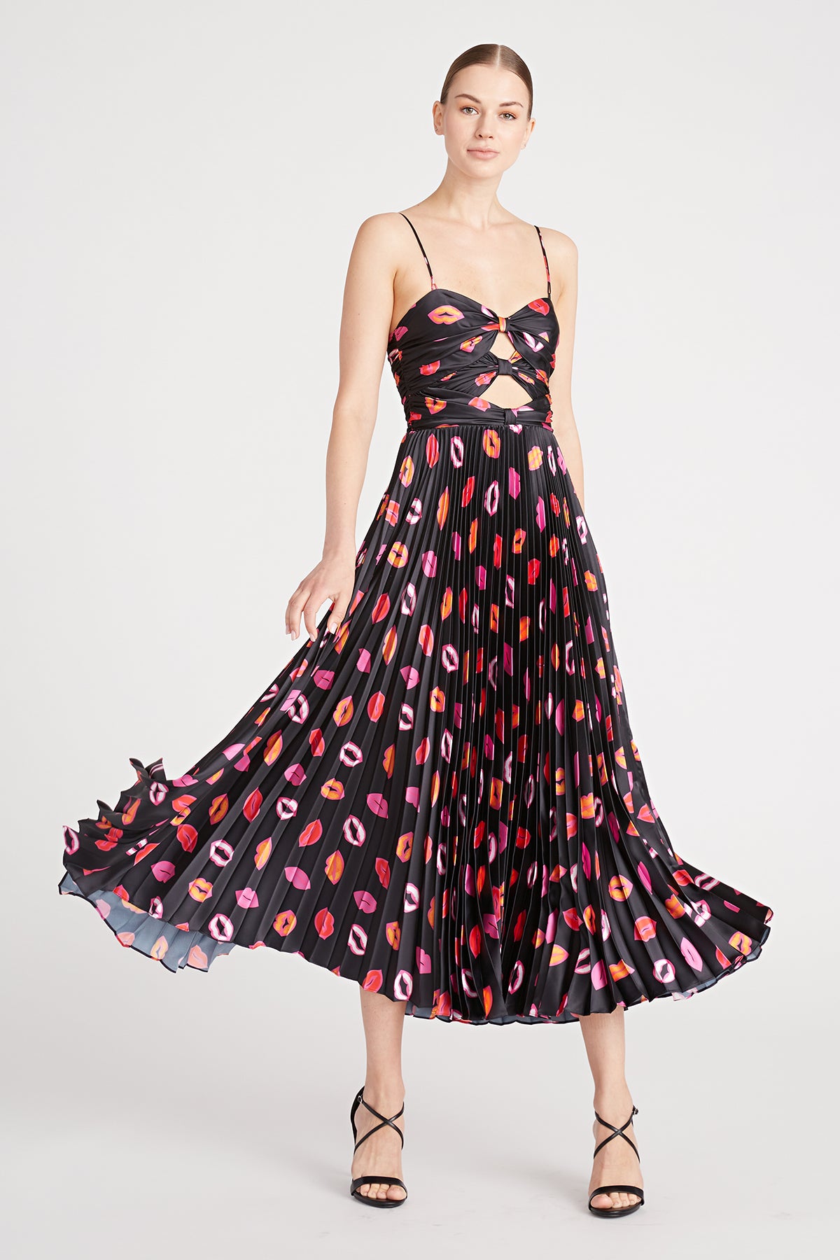 amur black pleated dress Reiss Amur Strapless Pleated Maxi Dress in Navy