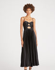 Afra Pleated Cuout Dress