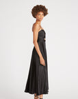 Afra Pleated Cuout Dress