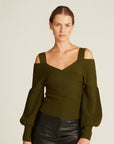 Violetta Off Shoulder Wool Sweater