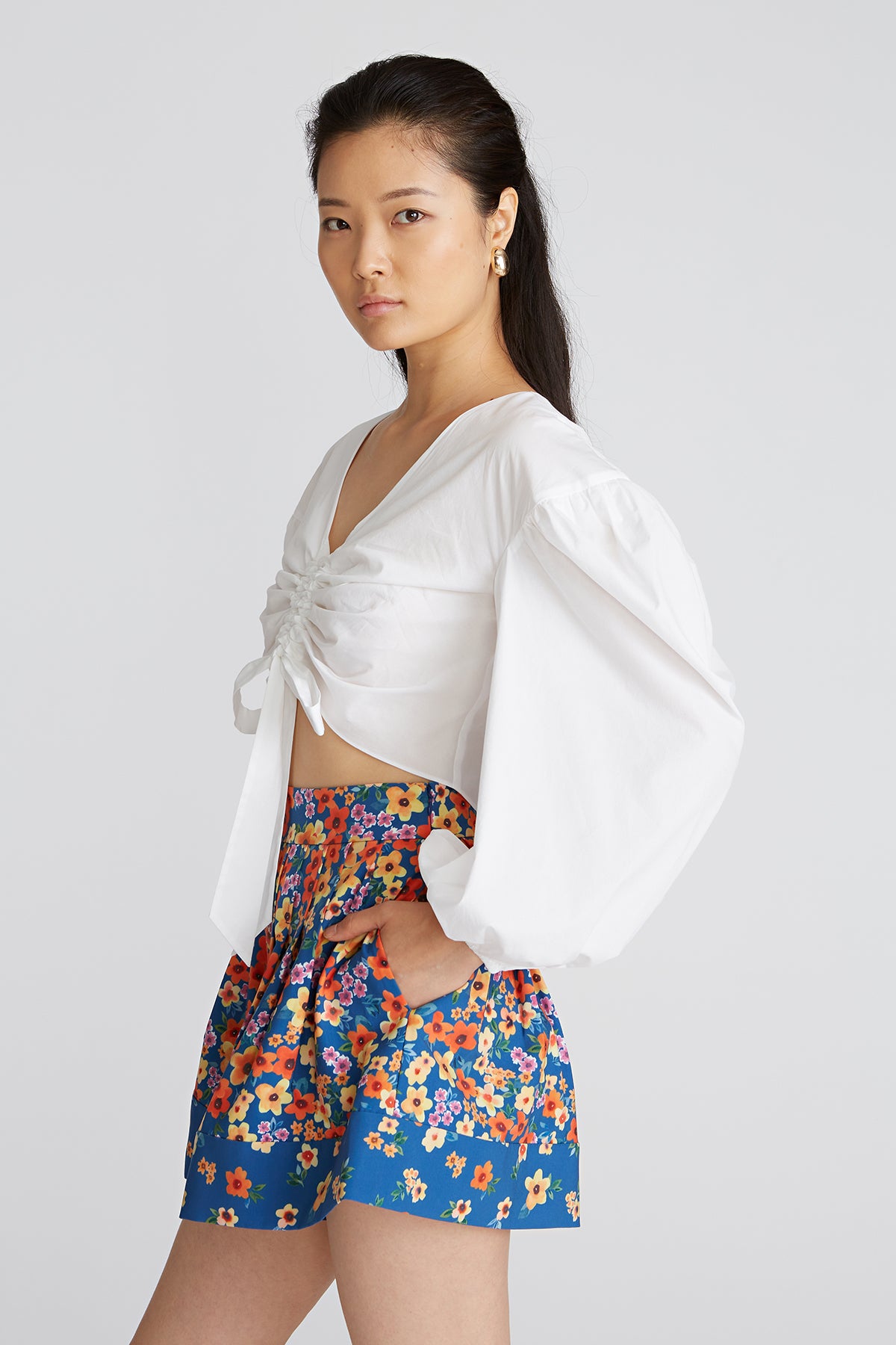 Laurel Balloon Sleeve Blouse