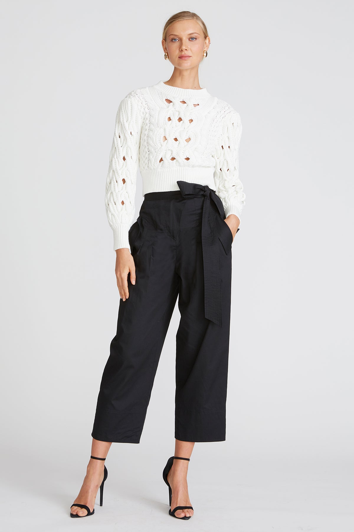 Cynthia Cable Crochet Sweater