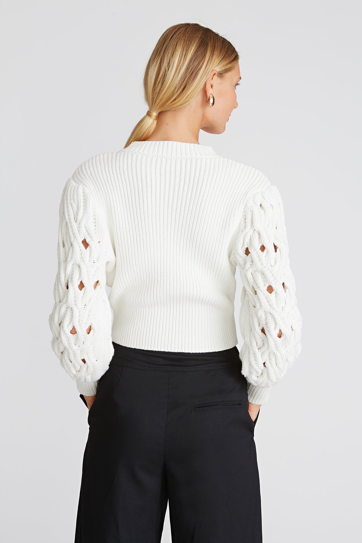 Cynthia Cable Crochet Sweater