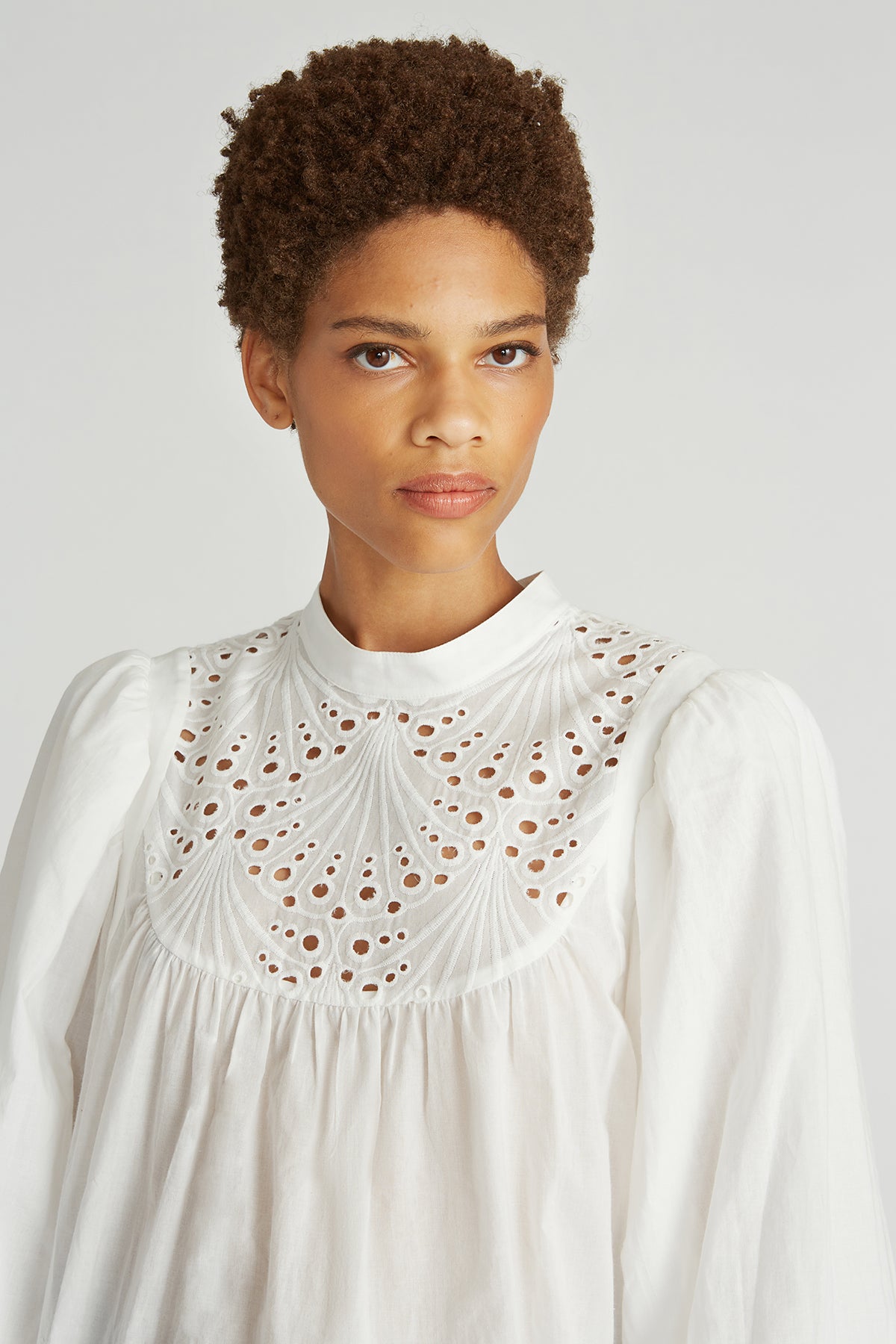 Miya Lace Combo Blouse