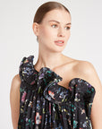 Isador Assymetrical Ruffle Top