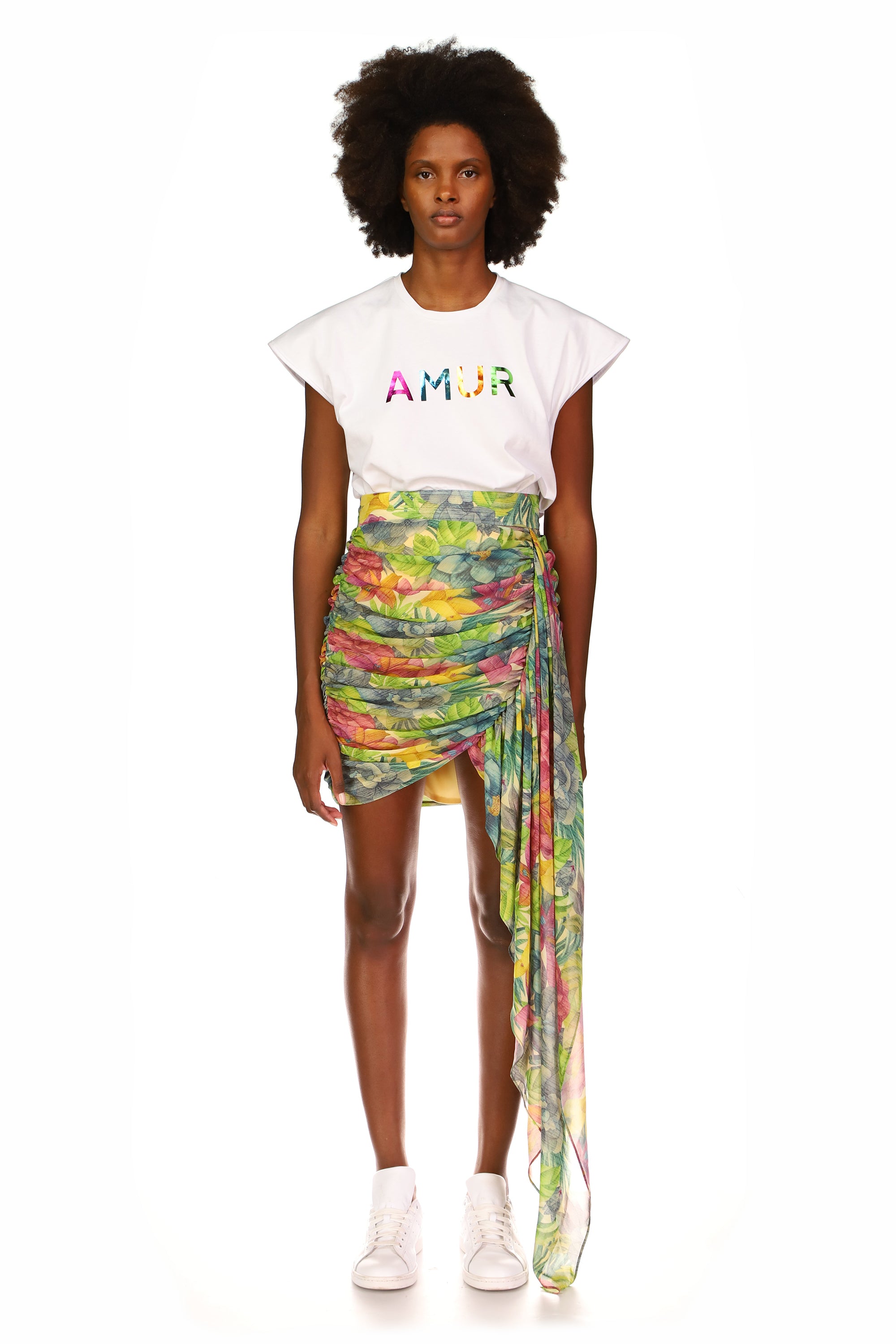 Tropical Woodgrain Floral