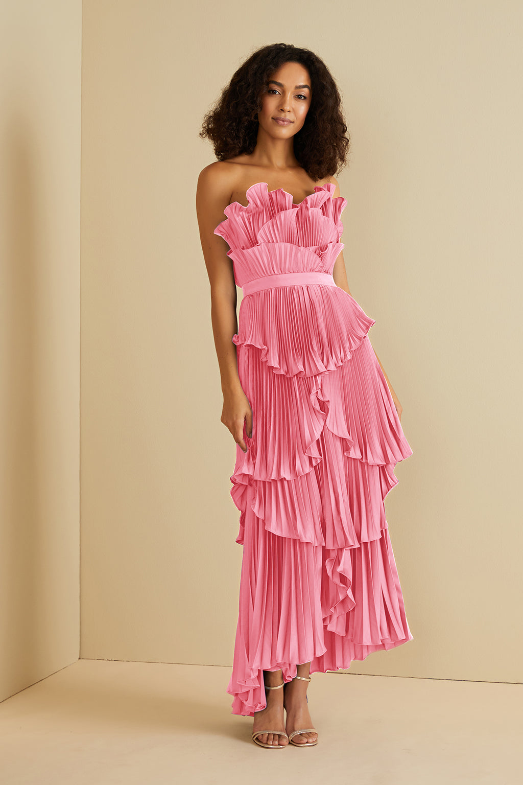 Sid Scallop Pleat Dress