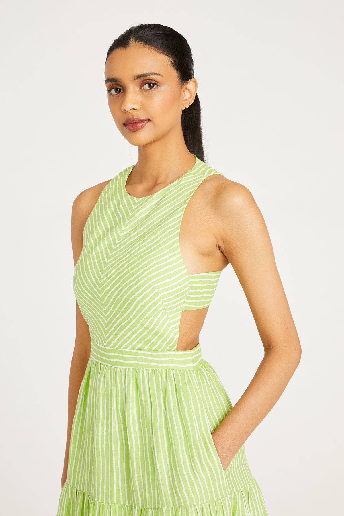 Giovanna Stripe Day Dress