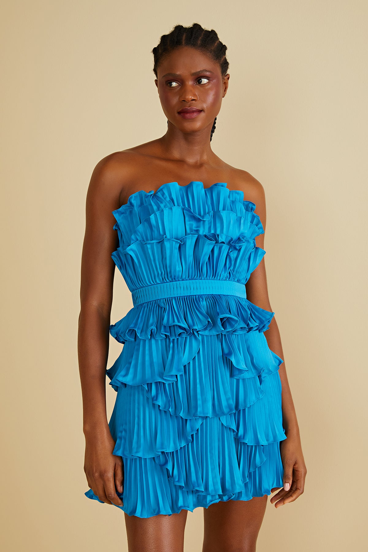 Reed Pleated Shell Dress