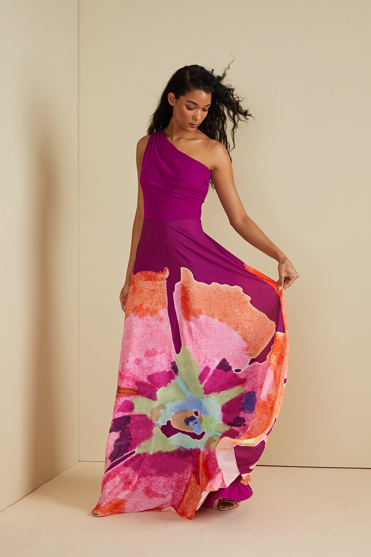 atlas silk dress L'Agence Atlas Silk Wrap Front Mini Dress