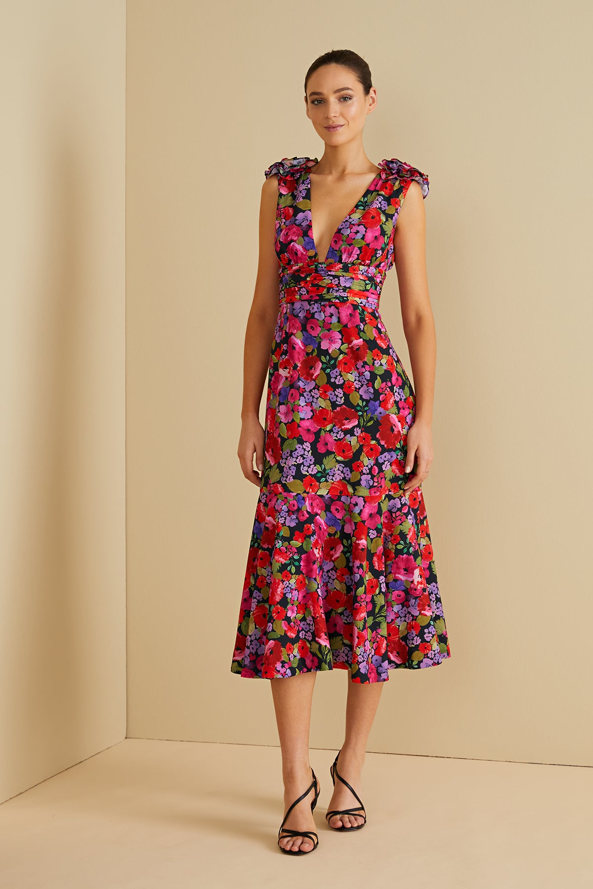 Sorena Deep V Dress AMUR Sorena Deep V Dress AMUR