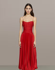 Cherry Drop Waist Midi