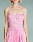 Carolynn Pleated Midi Dress