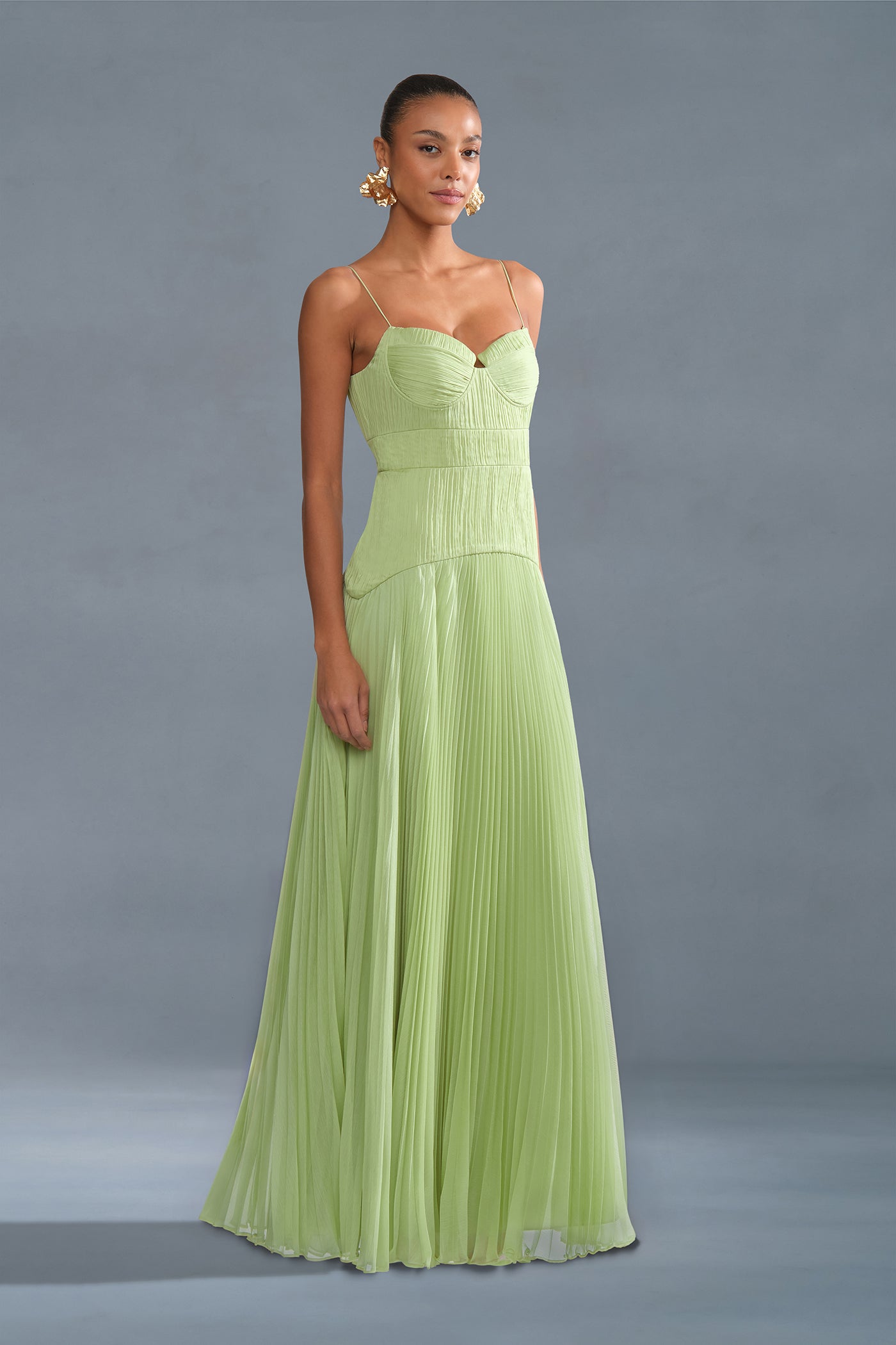 Saylor Pleated Gown
