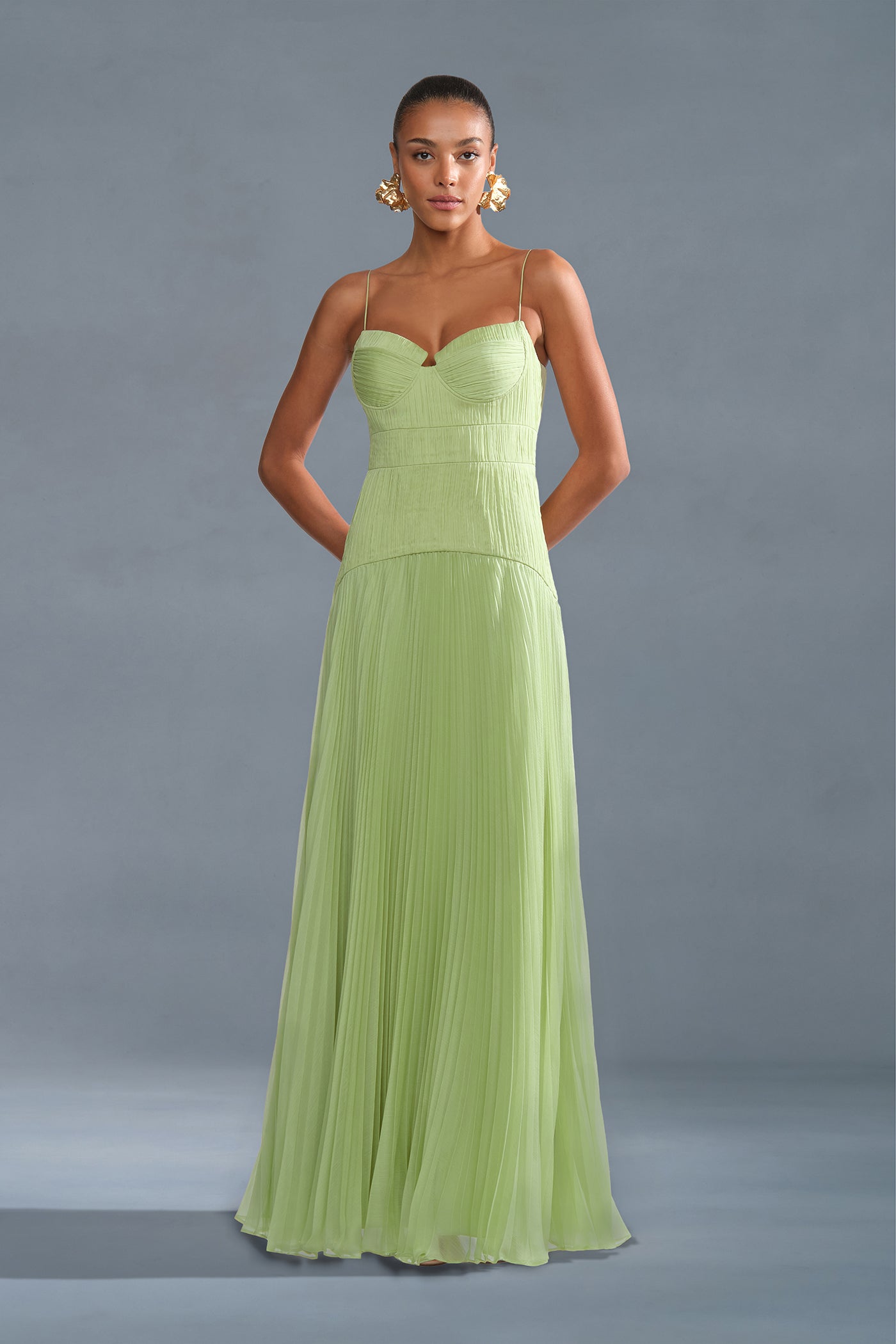 Saylor Pleated Gown AMUR Saylor Pleated Gown AMUR