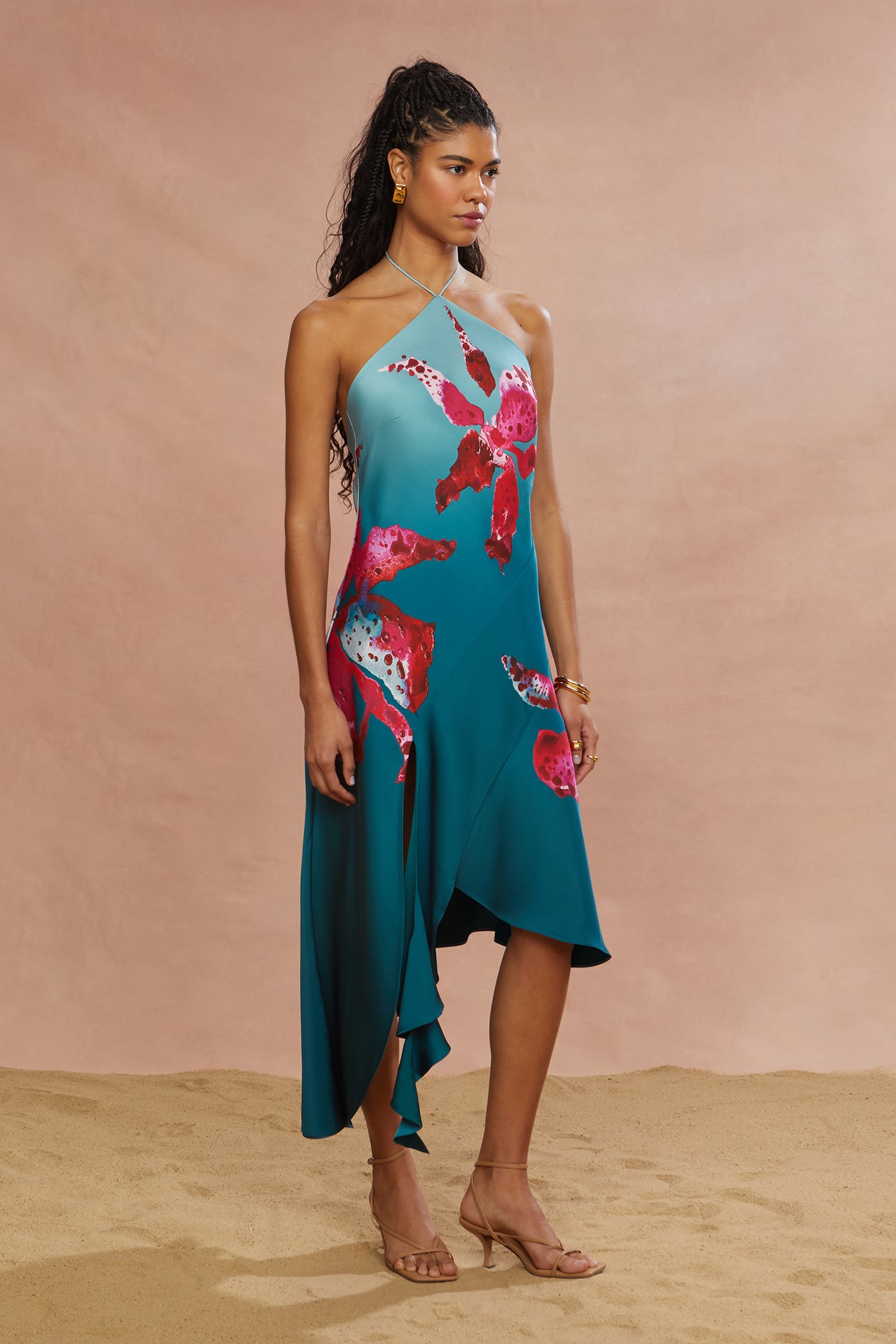 Alohi Placed Print Dress